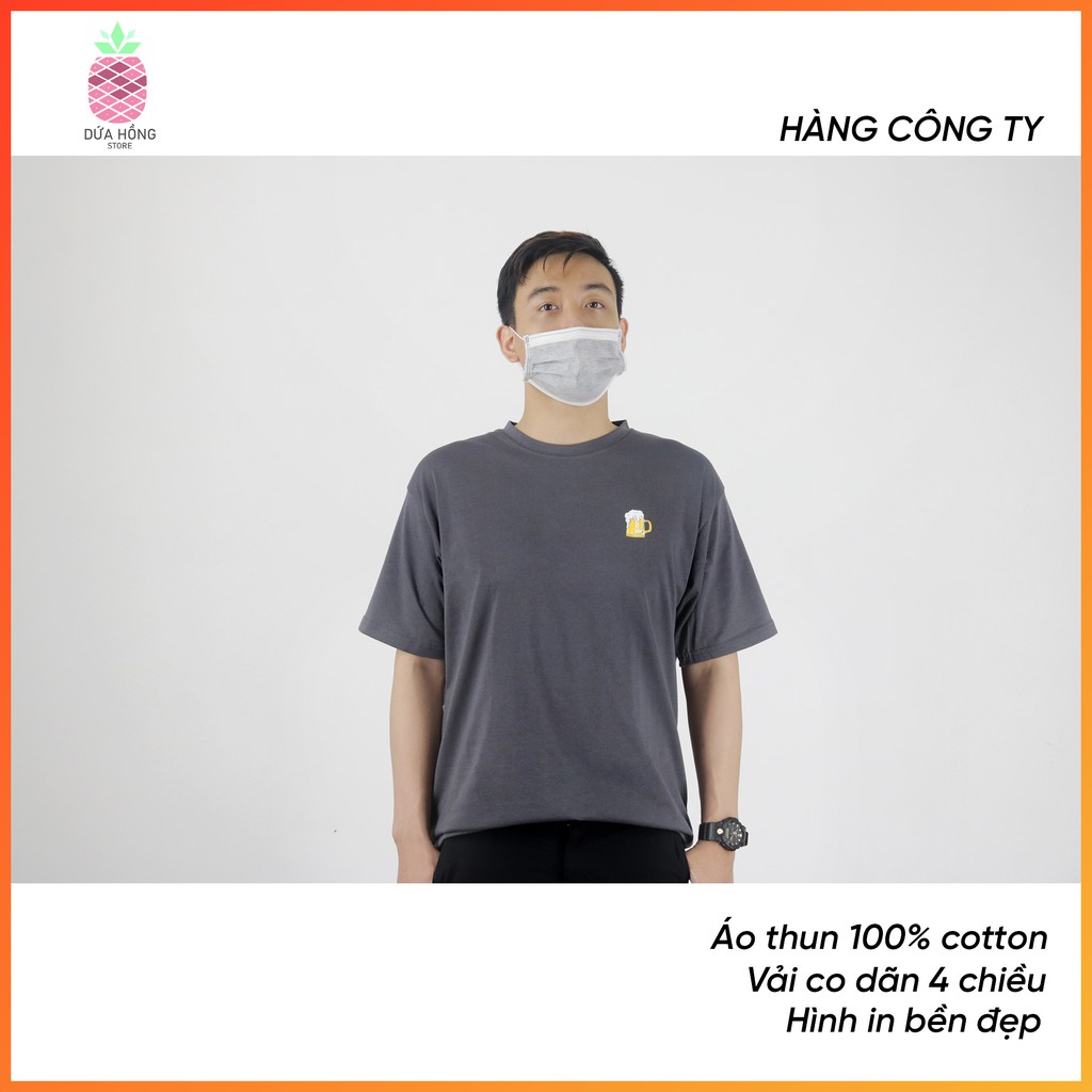 [ Duy Nhất ] Áo Nam Nữ - Áo Thun Unisex  Nam Nữ  Cổ Tròn Tay Ngắn In Cốc Bia Chất Liệu Cotton Đẹp