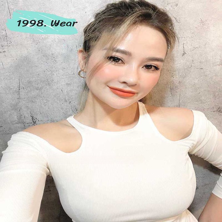 Áo len khoét vai tay dài ,áo khoét tay dài nữ  hở vai thiết kế,bành bèo,thời trang nữ1998.Wear