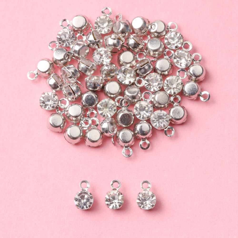 Set 50 Nút Áo Mini Đính Đá Xinh Xắn