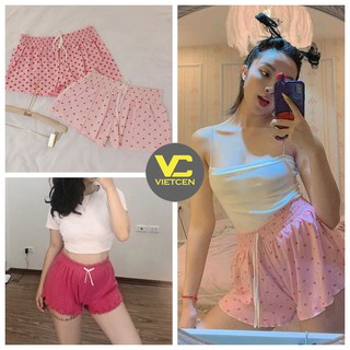 Quần short nữ mặc nhà họa tiết VIETCEN quần đùi nữ mặc nhà chất thun mát