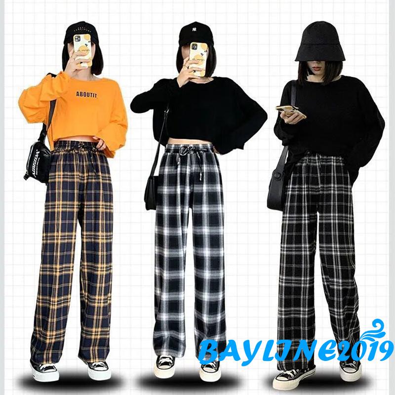 Quần Sọc Ca Rô Lưng Cao Cá Tính Cho Nữ Size S / M / L / Xl / Xxl / Xxxl | BigBuy360 - bigbuy360.vn