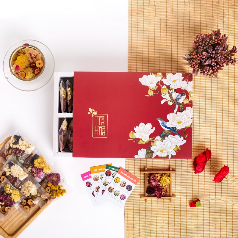 HỘP TRÀ HOA REDMELON 28 GÓI