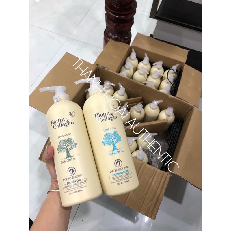 Cặp gội xả Biotin Ý 2000ml.