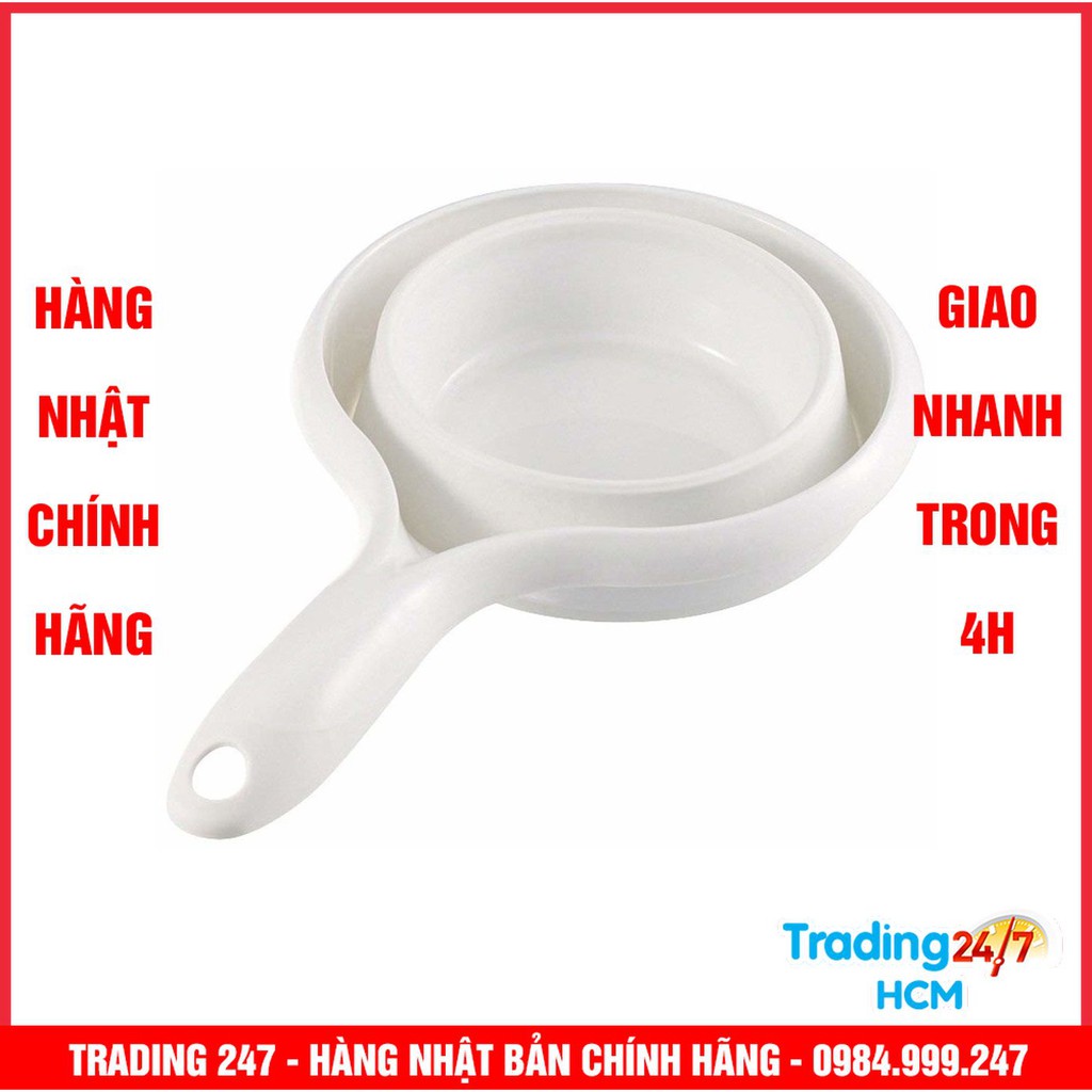 [Hỏa tốc HCM] Gáo múc nước gấp gọn cao cấp ISETO 1.2L (màu trắng) - Nội địa Nhật Bản