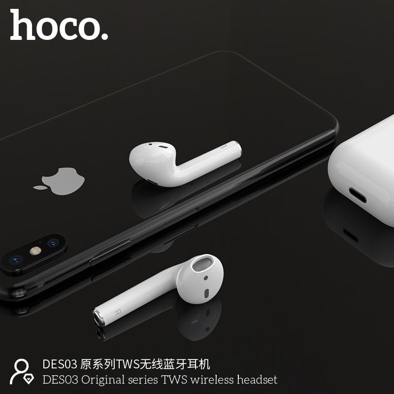 Tai Nghe Bluetooth Hoco DES03 Chính Hãng V5.0 Âm Thanh Siêu Hay, Định Vị, Đổi Tên - Bảo Hành 12 Tháng, Lỗi Đổi Mới 100% | BigBuy360 - bigbuy360.vn