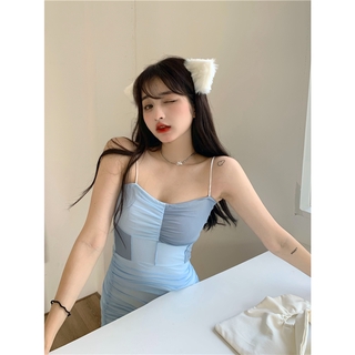 Đầm Nữ Dáng Ôm Phối Màu Thời Trang