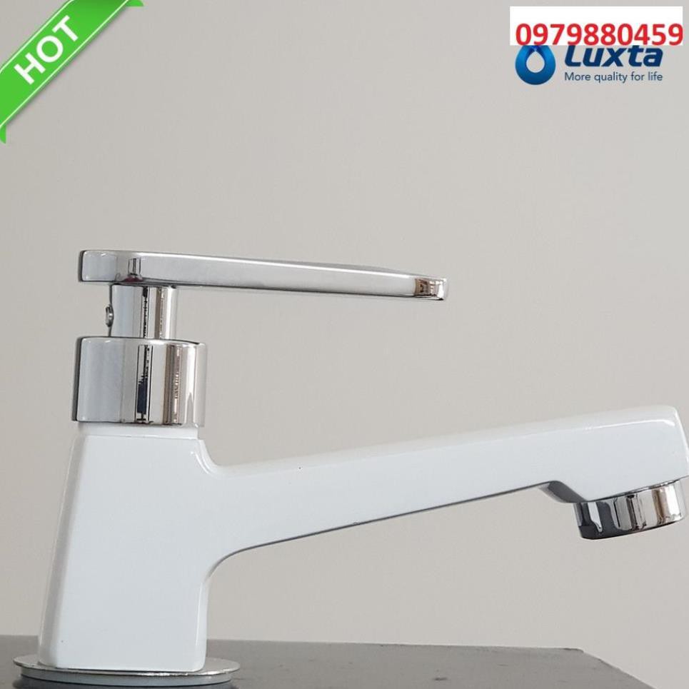 Vòi lavabo rửa mặt Cao cấp gật gù Luxta L1114WT3, bảo hành 03 năm