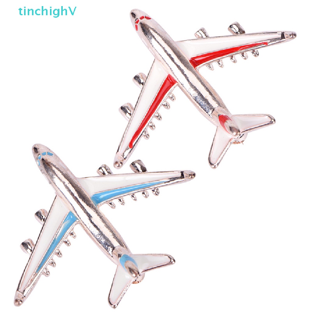 [TinchighV] Ghim Cài Áo Hình Máy Bay Chiến Đấu Bằng Hợp Kim Màu Xanh Dương Dễ Thương [Mới]