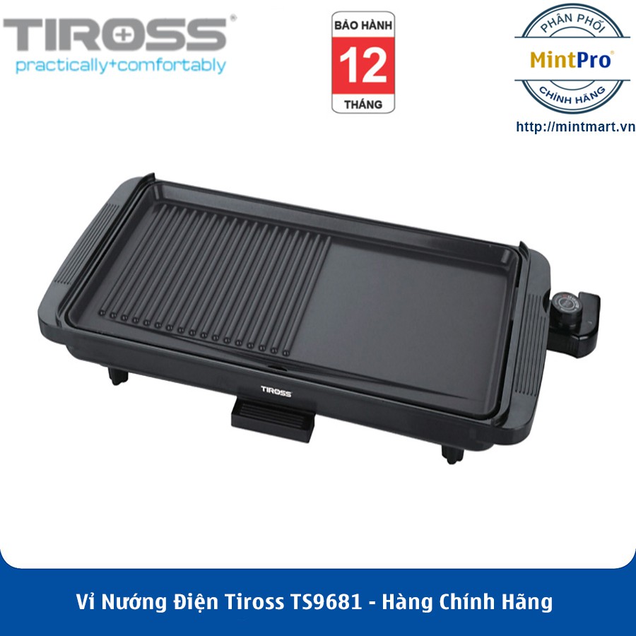 Vỉ Nướng Điện Tiross TS9681 – Hàng Chính Hãng