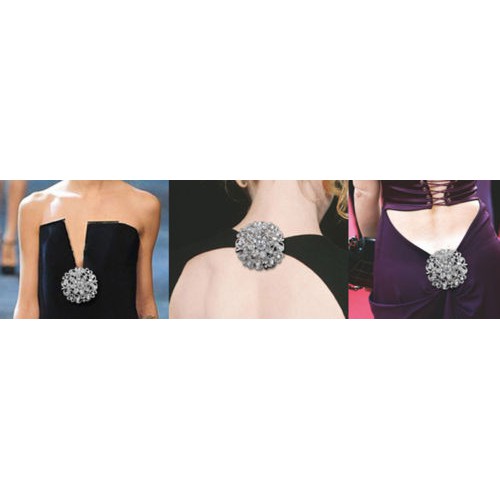 Ghim gài áo hợp kim đính đá nhiều kiểu dáng