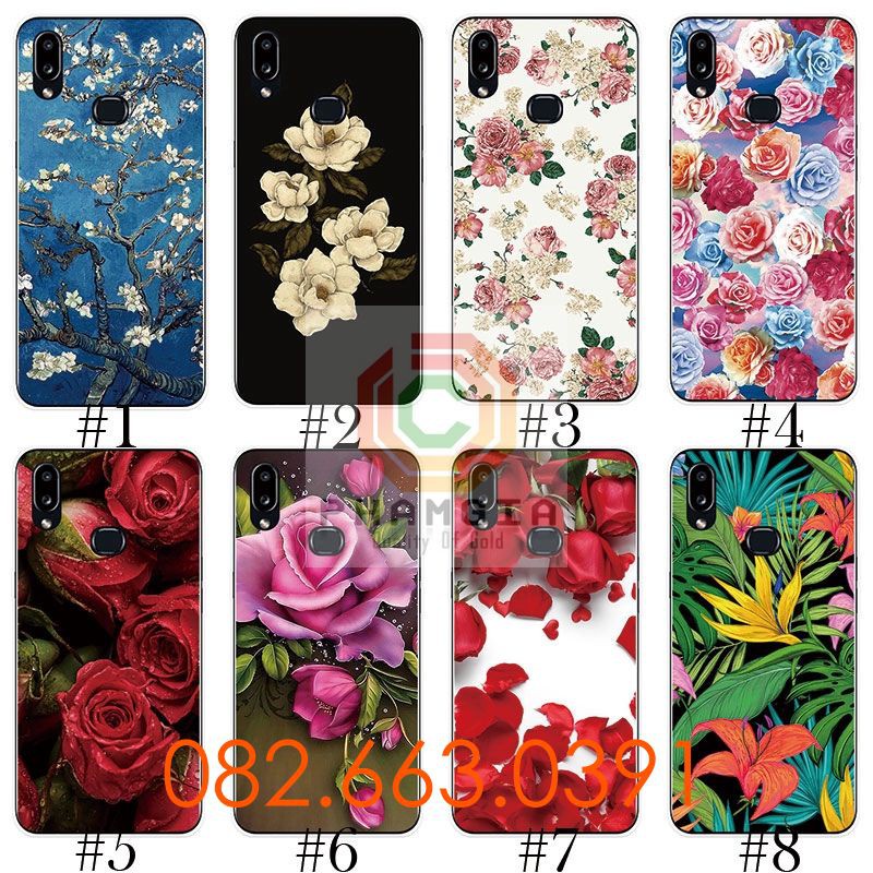 Ốp lưng Samsung A10S dẻo in hình bông hoa