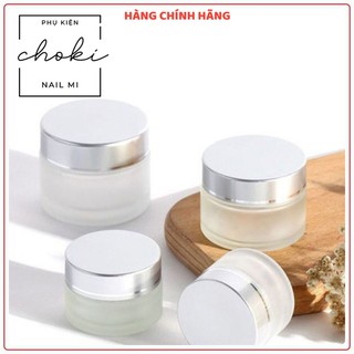 Hũ thủy tinh đựng mỹ phẩm, lưu huỳnh CHOKI NAIL MI dùng cho móng tay móng chân đắp móng sơn gel - HLH1