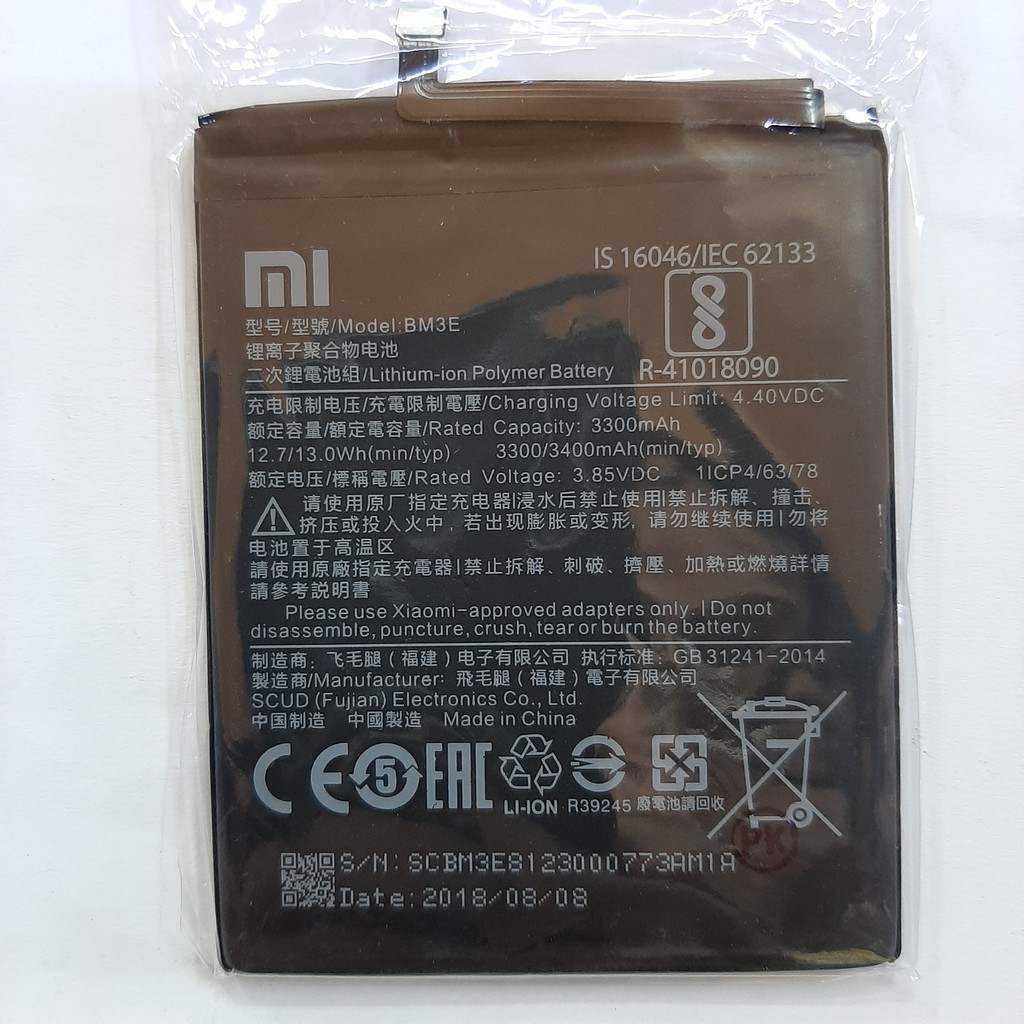 Pin Xiaomi Mi 8 Mi8 M8 BM3E