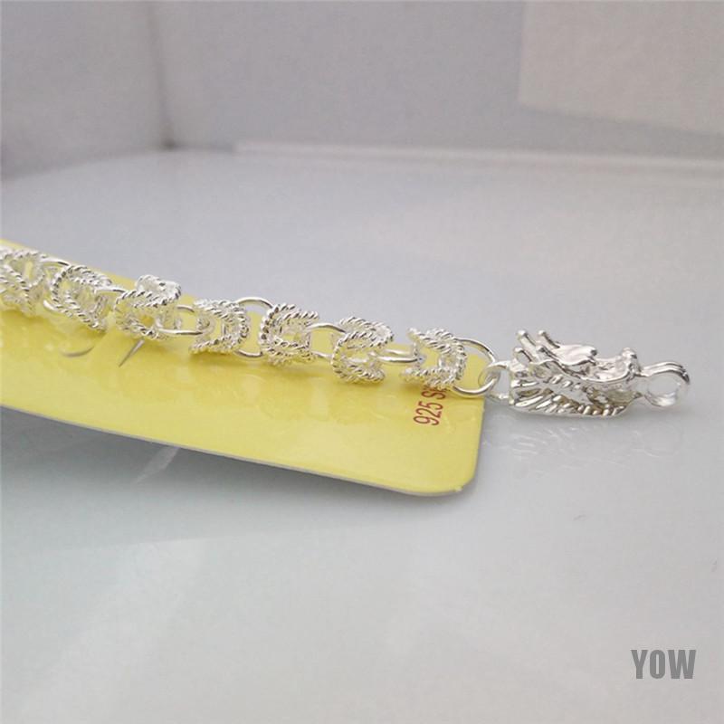 Vòng tay mạ bạc thiết kế hình rồng độc đáo cho nam