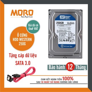 Ổ cứng PC HDD WD 250GB - Tháo máy đồng bộ mới 99% -Bảo hành 12 tháng 1 đổi 1
