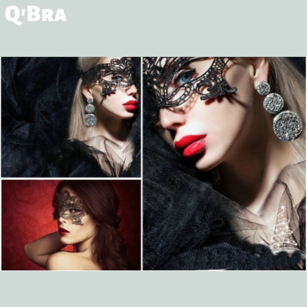 Mặt nạ ren cosplay màu đen có dây buộc sexy cho nữ phụ kiện bịt mắt cosplay sexy cho cho nàng quyến rũ | BigBuy360 - bigbuy360.vn