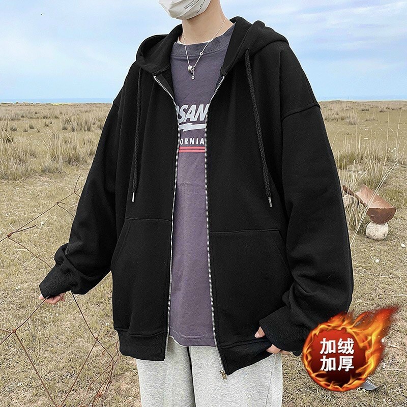 Áo khoác hoodie nỉ ngoại siêu hot 2021 AK NỈ KHÓA KÉO | BigBuy360 - bigbuy360.vn