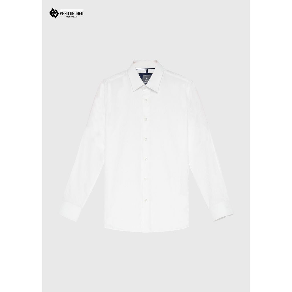 Áo sơ mi trắng dài tay công sở nam Phan Nguyễn, form slim fit, ôm vừa, phong cách hiện đại, thời thượng SMD.1162