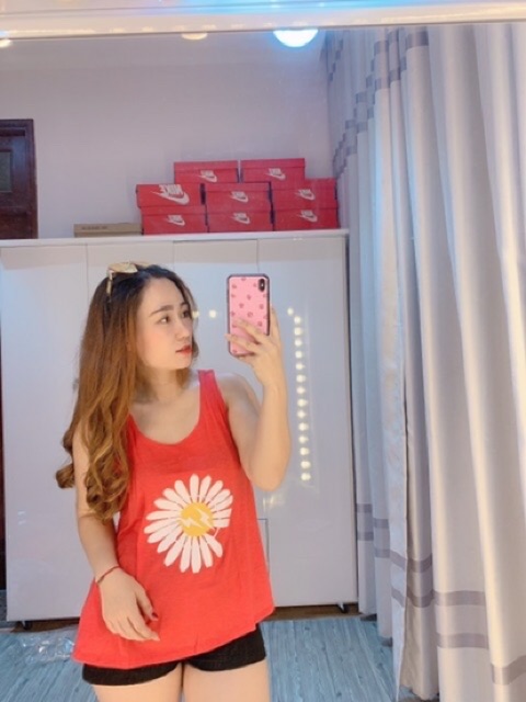 ÁO THUN BA LỖ GIẤY HOA CÚC SIÊU XINH