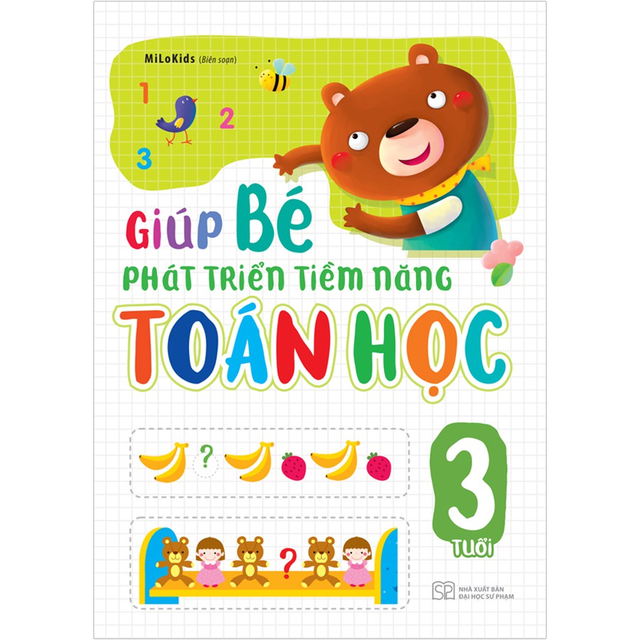 Sách - Giúp Bé Phát Triển Tiềm Năng Toán Học 3-6 Tuổi