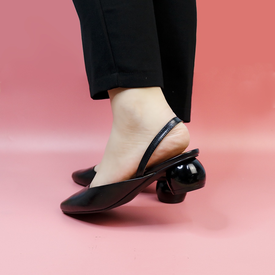 Giày Sling Back Gót Tròn Thời Trang