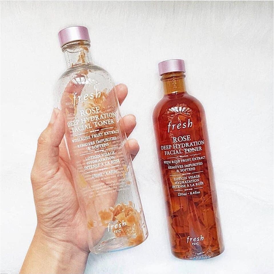 Nước hoa hồng Fresh Rose Deep Hydration Facial Toner 250mL