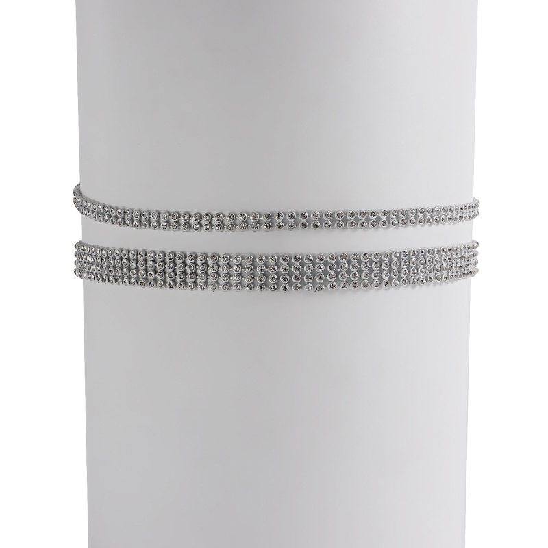 Dây Đeo Chân Đính Đá Kim Cương Nhân Tạo Toàn Diện Thanh Lịch Cho Nữ