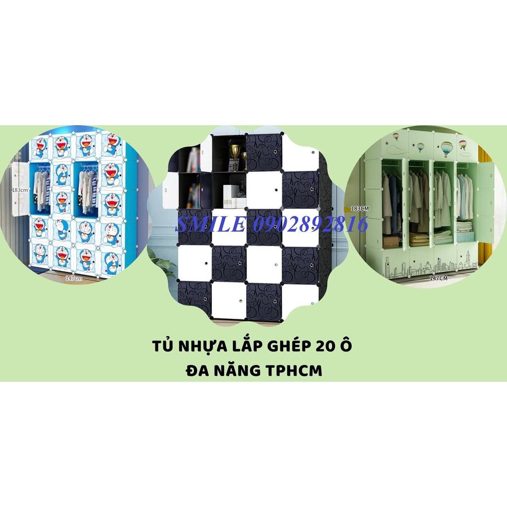 {MẪU HOT} TỦ NHỰA LẮP GHÉP 20 Ô PHIÊN BẢN CAO CẤP ĐỰNG QUẦN ÁO, ĐỒ CÁ NHÂN...