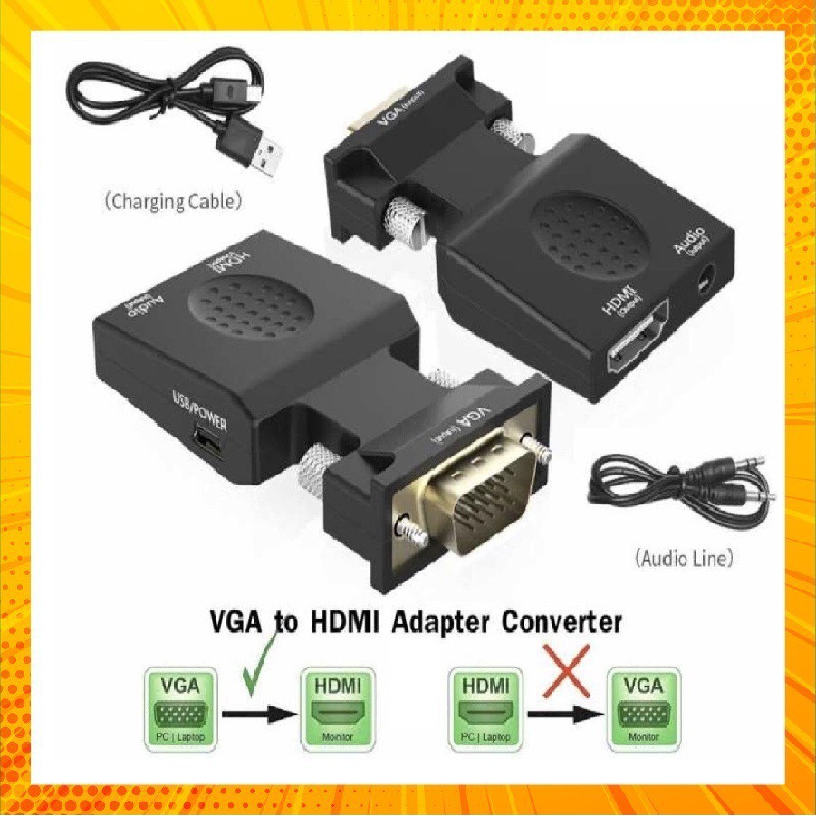 Đầu Chuyển VGA ra HDMI có audio