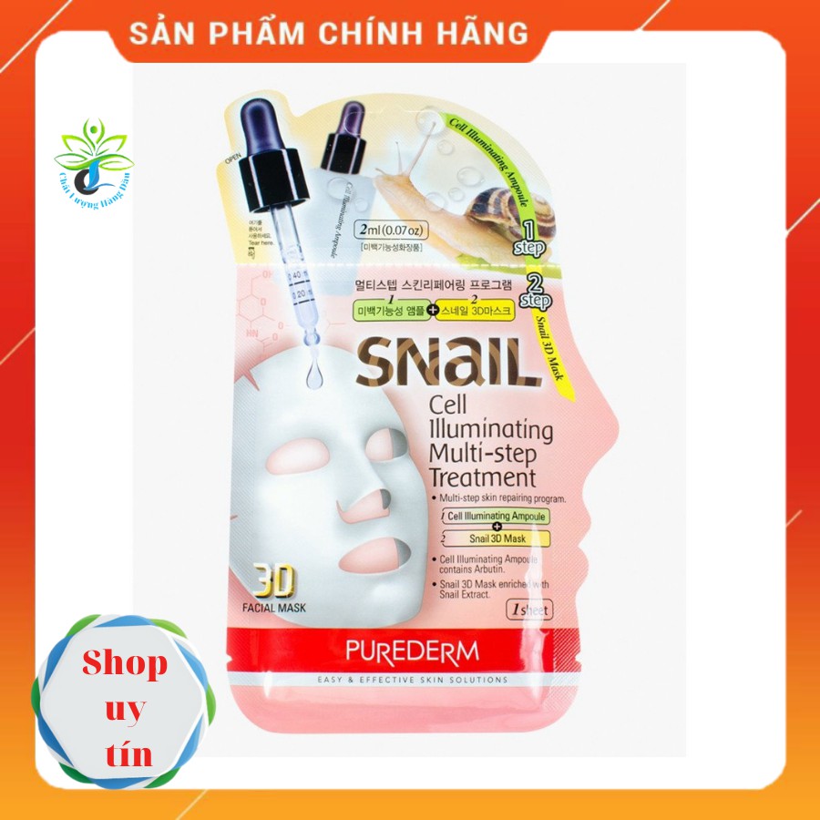 MẶT NẠ CAO CẤP 3D ỐC SÊN TRẮNG SÁNG