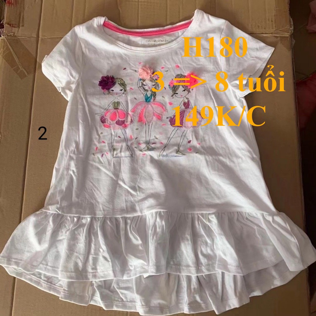 * Mã H180: Áo phông  hoa đẹp hàng xuất dư BC 6825