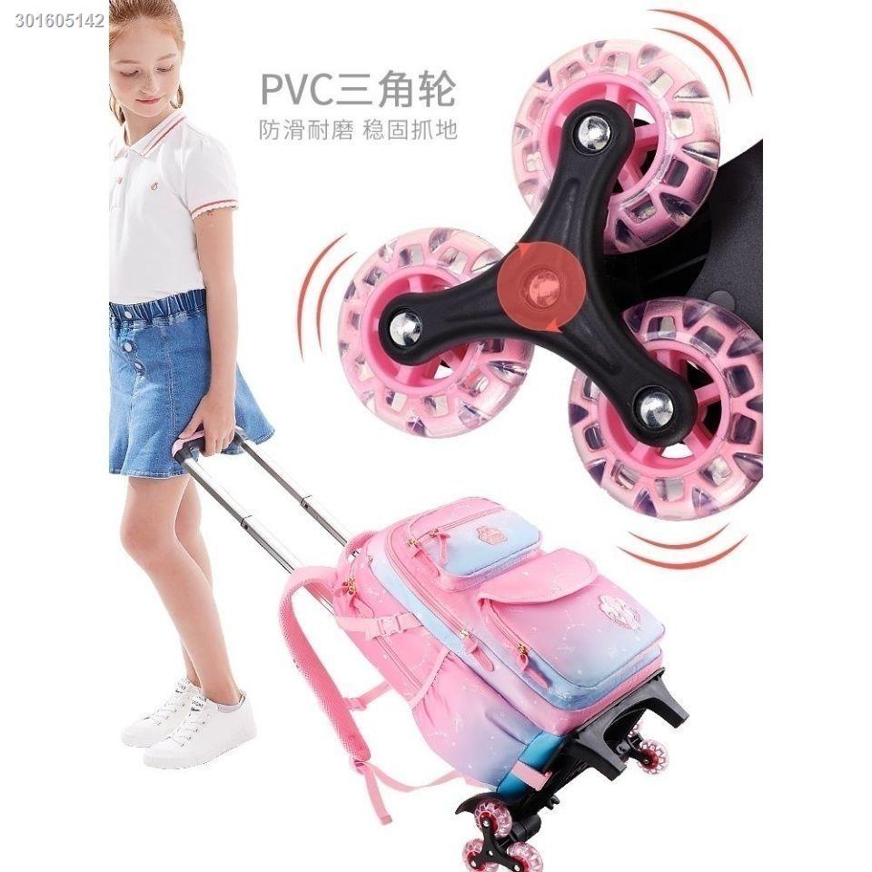 Ba lô và tay kéo 6 bánh chống thấm nước dành cho bé lớp 1-6 có bán lẻ