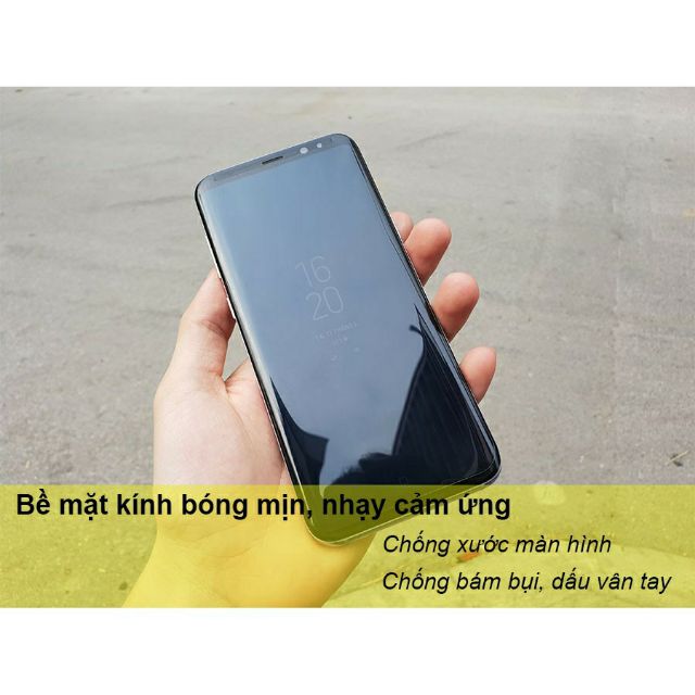 KÍNH CƯỜNG LỰC SS S8/ S8+/ S9/ S9+ FULL KEO UV XỊN, DỄ THÁO (COD KHÁCH Ở XA CÓ KÈM ĐÈN CHIẾU UV XỊN)