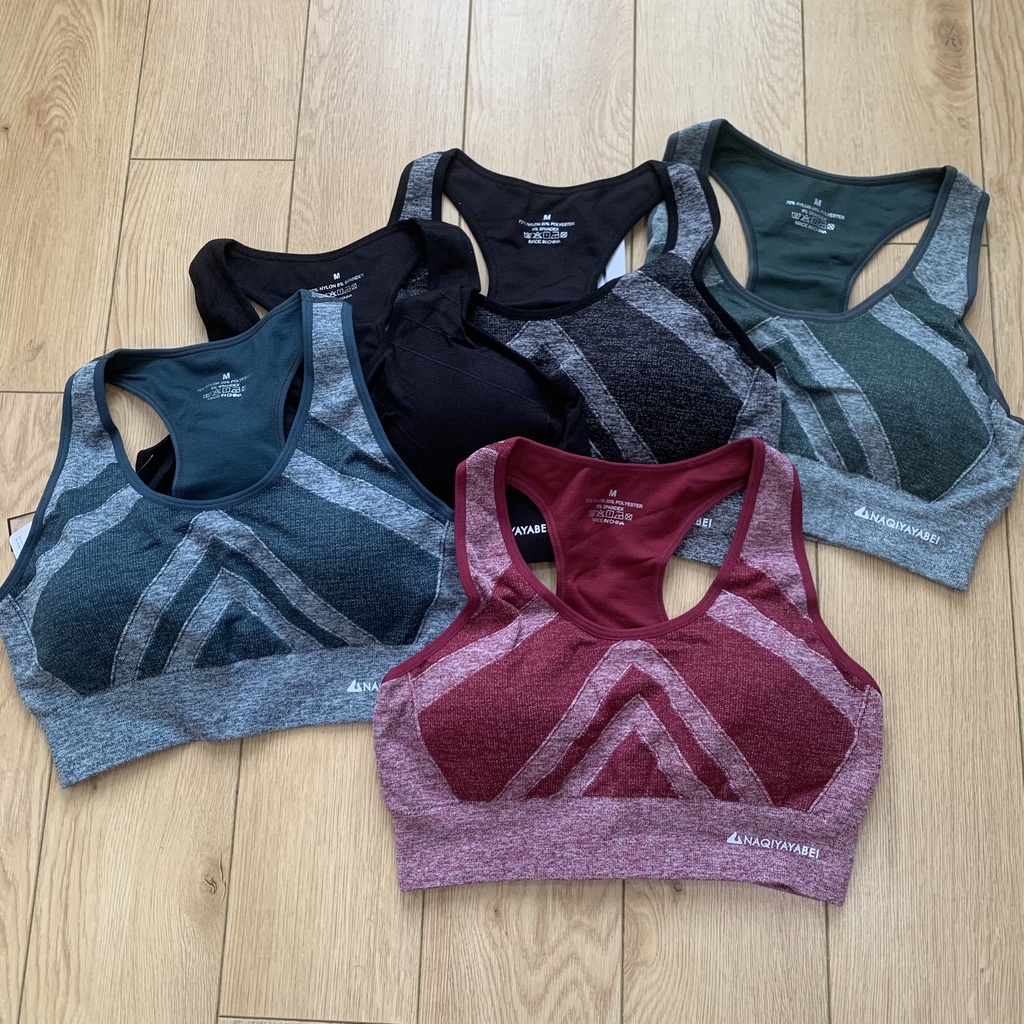 Áo bra tập Gym Yoga cài sau Naqi 241 vải dệt kim cao cấp