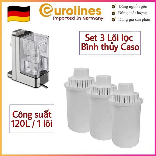 Set 3 Lõi Lọc Bình Thủy Caso [ Nhập Đức - Lọc 120l/1 Lõi ]