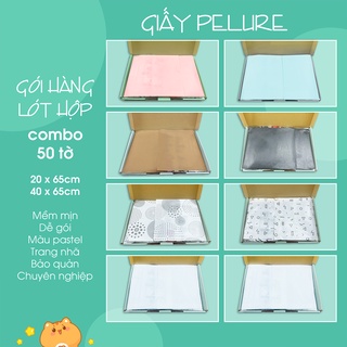 50 Tờ Giấy Pelure ⚡Nhiều Màu ⚡Nhiều Kích Thước ⚡Gói Hàng Lót Hộp ⚡Giấy Gói Thời Trang, Chống Ẩm, Sang Trọn