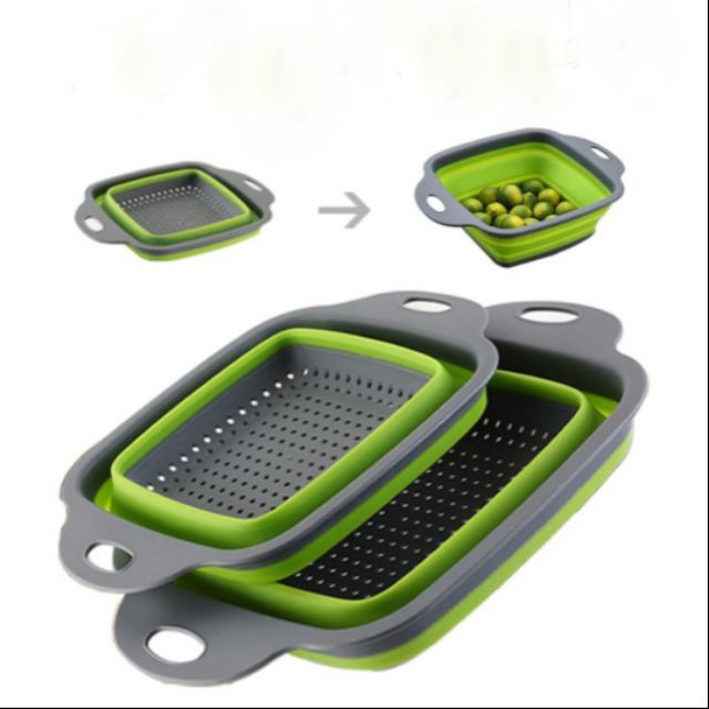 Rổ gấp gọn silicon (1cập 2 cái )
