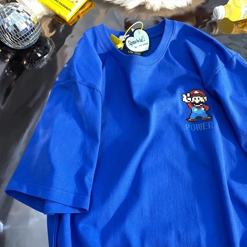 NRVP Áo Thun 100% Cotton Dáng Rộng Thời Trang Hàn Quốc Cho Nữ