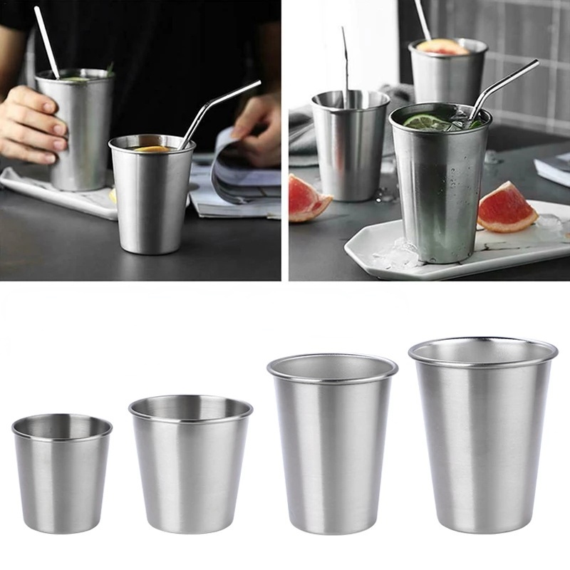 Cốc uống nước bằng thép không gỉ 304 đa năng tiện dụng mang theo du lịch