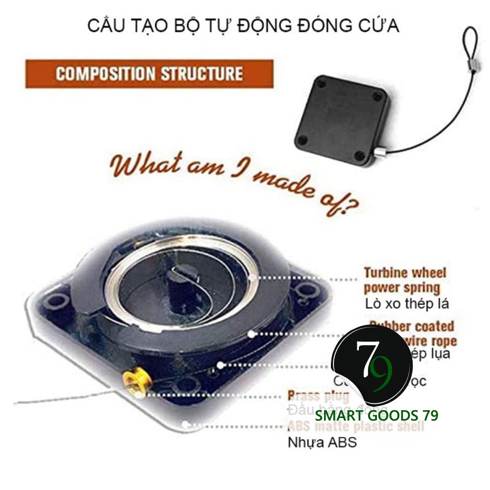 [Freeship hàng cao cấp 317] Bộ thiết bị Tự động đóng chốt cửa tự động cho cửa hàng văn phòng gia đình không cần khoan