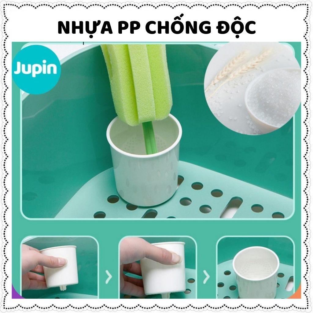 Khay úp bình sữa Jupin mẫu mới nhất 2021 bảo hành 3 tháng