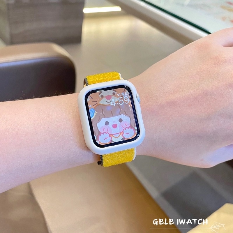 Bộ Dây Đeo + Vỏ Bọc Bằng Nylon Cho Đồng Hồ Thông Minh Apple watch 49 45 41 44 40 42 38 MM Series 8 ultra 7 6 se 5 4 3