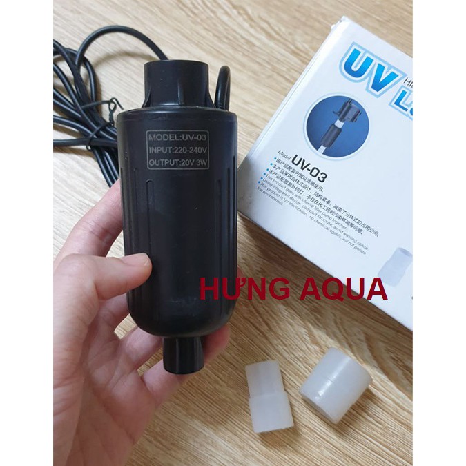 Đèn UV diệt tảo, rêu cho hồ cá với công suất đèn UV 3.5W, 5W, 7W-9W