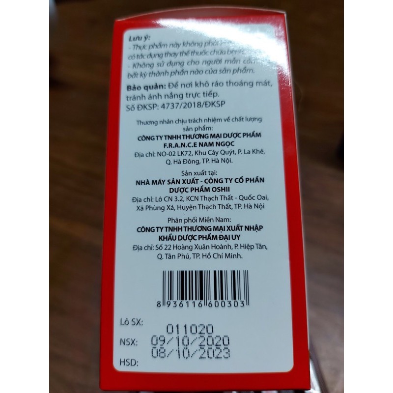 Bổ máu FEFOMINE DHA - Bổ sung sắt dạng hữu cơ, acid folic cho phụ nữ có thai, hỗ trợ giảm thiếu máu do sắt