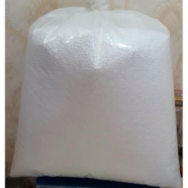 1kg hạt xốp trắng chuyên nhồi gối lười, đỡ cổ, trang trí noel, Handmade...