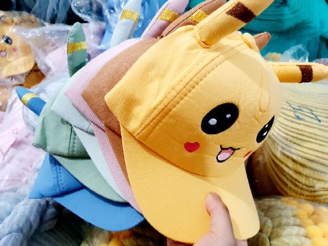 Sale !!! MŨ LƯỠI CHAI Pikachuu CHO BÉ(2-5Y)(1077 )