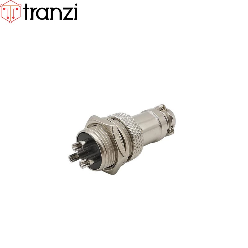 Giắc GX12 3P 12mm bộ đực cái - túi 1 bộ đực cái