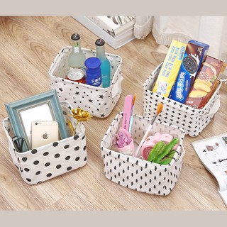 HCM - Giỏ đựng đồ xếp gọn tiện lợi họa tiết nhí mini dễ thương kute