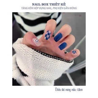 Nailbox, móng úp thiết kế họa tiết mặt cười N31