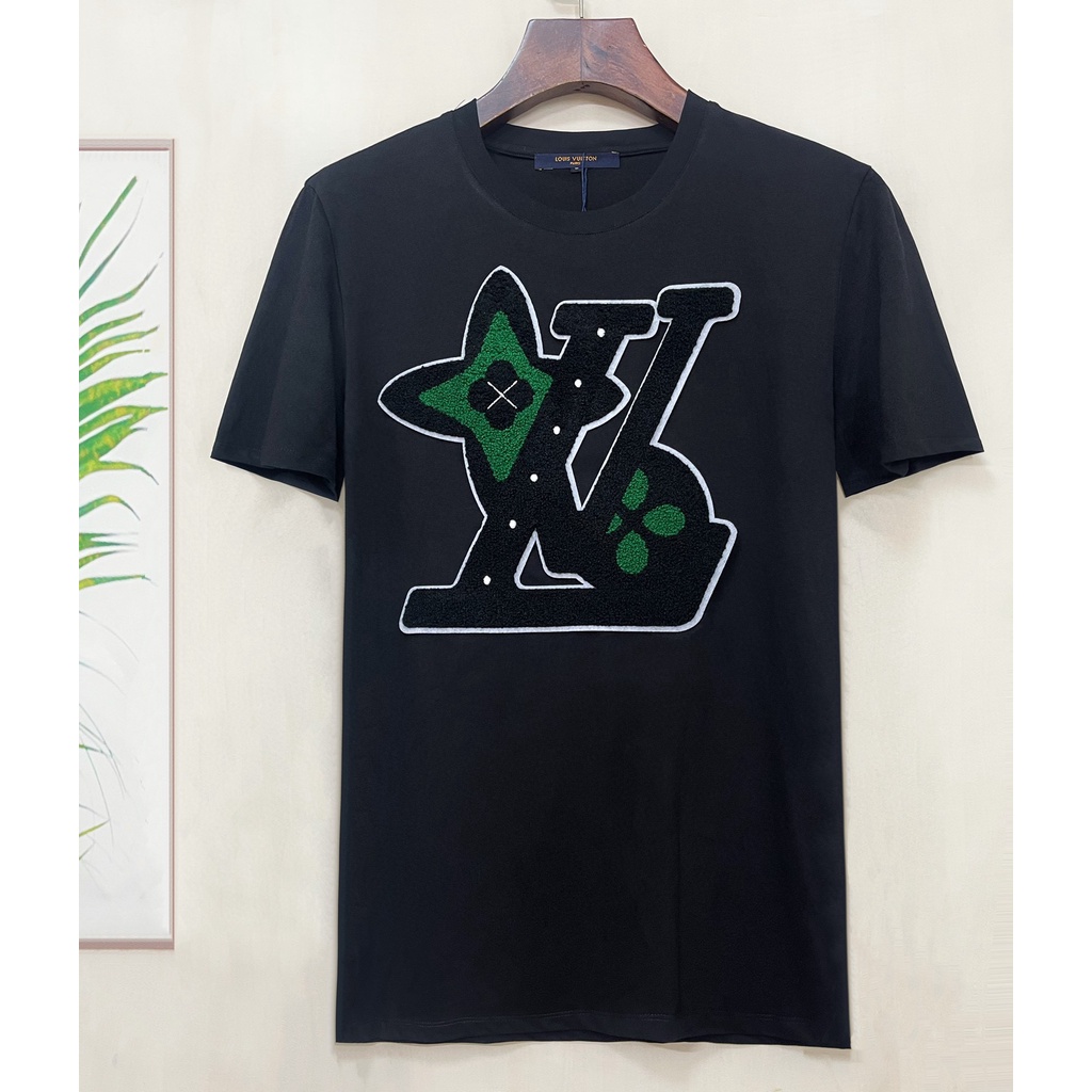 Áo Thun Nam Tay Ngắn Cổ Tròn Thêu Chữ Mới Size S-4XL L0uis Vu1tt 2022